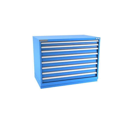Champion Tool Storage Modular Drawer Cabinet, 8 Drawer, Blue, Steel, 47 in W x 28-1/2 in D x 36 in H E15000801ILCFTB-BB